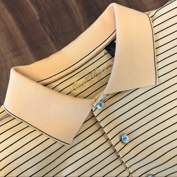 Yellow Ben Hogan Golf Polo - Picture 2 of 3